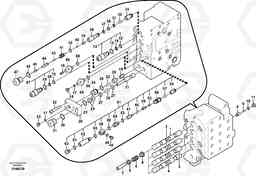 12073 Main control valve, swing and option and dipper arm and travel Lh EW145B PRIME S/N 15001-, Volvo Construction Equipment