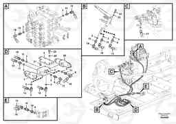 48577 Servo system, control valve to remote control valve pedal EW145B PRIME S/N 15001-, Volvo Construction Equipment