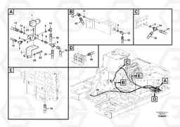 78135 Servo system, control valve to solenoid valve EC460B PRIME S/N 15001-/85001-, Volvo Construction Equipment