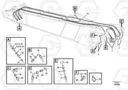 73538 Boom and grease piping, adjustable 2nd EW230C, Volvo Construction Equipment