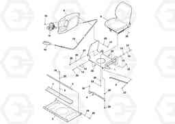 80203 Seat Assembly DD29/DD30/DD31HF/DD38HF S/N 197592 -, Volvo Construction Equipment