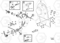 16890 Cable harness, strobe light L350F, Volvo Construction Equipment