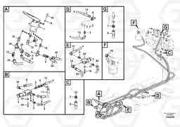 50340 Servo system, control valve to remote control valve pedal EW230C, Volvo Construction Equipment