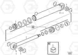 40823 Hydraulic cylinder, lifting L50F, Volvo Construction Equipment
