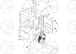 105332 Engine Cowling Installation PT125R S/N 197470-, Volvo Construction Equipment
