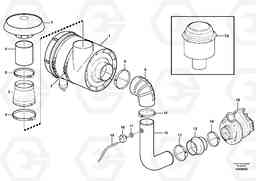 48509 Air filter with fitting parts L350F, Volvo Construction Equipment