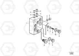 60957 Valve, circuit body and return valve A30E, Volvo Construction Equipment