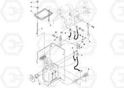 88521 Battery installation SD70D/SD70F/SD77DX/SD77F S/N 197387-, Volvo Construction Equipment