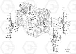 75516 Engine mounting EW145B PRIME S/N 15001-, Volvo Construction Equipment