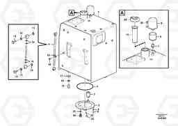 33350 Fuel tank with fitting parts EW145B PRIME S/N 15001-, Volvo Construction Equipment