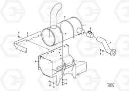 58007 Exhaust system EW145B PRIME S/N 15001-, Volvo Construction Equipment