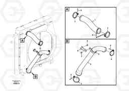 78879 Charge air cooler, plumbing EW145B PRIME S/N 15001-, Volvo Construction Equipment