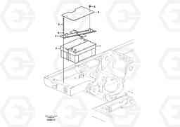 50922 Battery with assembling details EW145B PRIME S/N 15001-, Volvo Construction Equipment