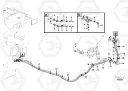 72808 Fuel pipe - Fuel tank FB2800C, Volvo Construction Equipment