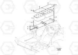 69444 Battery with assembling details FBR2800C, Volvo Construction Equipment