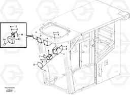 70679 Lighting, front FB2800C, Volvo Construction Equipment