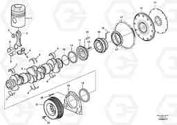 64858 Crankshaft and related parts A40E, Volvo Construction Equipment