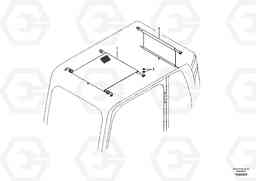 47683 Sun visor interior EW145B PRIME S/N 15001-, Volvo Construction Equipment