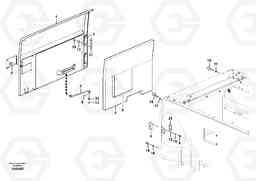 84545 Door, side EC460B PRIME S/N 15001-/85001-, Volvo Construction Equipment