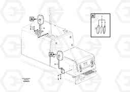 77135 Rear view mirror EC460B PRIME S/N 15001-/85001-, Volvo Construction Equipment