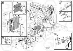 91593 Air conditioning line, cooling and heater EC360B PRIME S/N 15001-/85001- 35001-, Volvo Construction Equipment