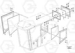 68253 Glass panes FBR2800C, Volvo Construction Equipment