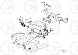 104028 Air duct in cabin and cabin floor FB2800C, Volvo Construction Equipment