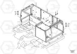 25895 Cowl frame EC160B PRIME S/N 12001-, Volvo Construction Equipment