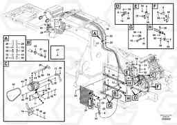 48890 Air conditioning line, cooling and heater EC210C, Volvo Construction Equipment