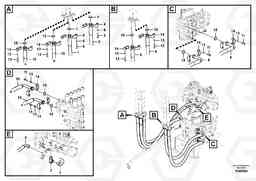 61721 Hydraulic system, intermediate arm piping EC460CHR HIGH REACH DEMOLITION, Volvo Construction Equipment