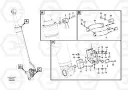 61728 Working hydraulics, demolition arm cylinder piping EC460CHR HIGH REACH DEMOLITION, Volvo Construction Equipment