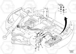 77529 Hydraulic system, control valve to boom and swing ECR58, Volvo Construction Equipment