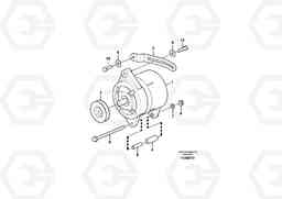 64880 Alternator with assembling details EW60C, Volvo Construction Equipment