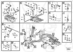 103725 Hydraulic system, control valve to boom and swing EW60C, Volvo Construction Equipment