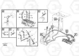 64854 Working hydraulic, hammer and shear for upper EW60C, Volvo Construction Equipment