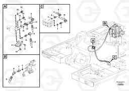 87391 Working hydraulic, quick fit on upper frame EC240B PRIME S/N 15001-/35001-, Volvo Construction Equipment