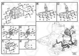 89596 Servo system, control valve to remote control valve EC240B PRIME S/N 15001-/35001-, Volvo Construction Equipment