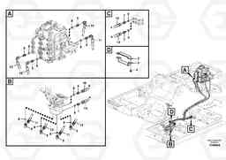 99677 Servo system, control valve to remote control valve pedal EC240B PRIME S/N 15001-/35001-, Volvo Construction Equipment