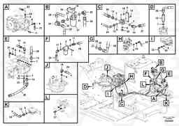 87456 Servo system, pump piping and filter mount. EC240B PRIME S/N 15001-/35001-, Volvo Construction Equipment