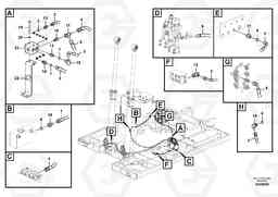 91235 Servo system, control valve to solenoid valve EC240B PRIME S/N 15001-/35001-, Volvo Construction Equipment