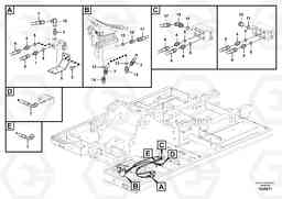 87393 Working hydraulic, hammer and shear for upper EC240B PRIME S/N 15001-/35001-, Volvo Construction Equipment