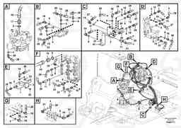 98440 Servo system, control valve piping. EC210B PRIME S/N 70001-/80001- 35001-, Volvo Construction Equipment