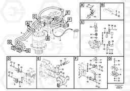 94408 Hydraulic system, control valve to boom and swing EC360C S/N 115001-, Volvo Construction Equipment