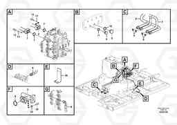 91400 Hydraulic system, control valve to boom and swing EC210B PRIME S/N 70001-/80001- 35001-, Volvo Construction Equipment