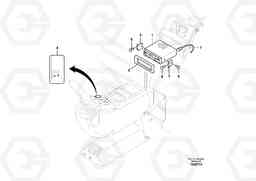 93475 Cassette radio recorder with mounting details EC700BHR HIGH REACH DEMOLITION, Volvo Construction Equipment