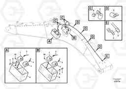 84910 Working lamp on boom FC2121C, Volvo Construction Equipment