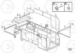 82708 Cowl frame EC460C S/N 115001-, Volvo Construction Equipment