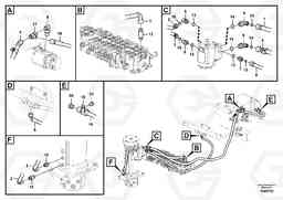 95873 Hydraulic system, steering line EW60C, Volvo Construction Equipment