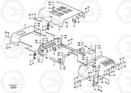 98609 Cowl frame, cover and hood EC200B PRIME S/N 30001-, Volvo Construction Equipment