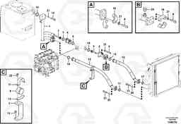 97537 Hydraulic system, hydraulic tank to hydraulic oil cooler EC200B PRIME S/N 30001-, Volvo Construction Equipment